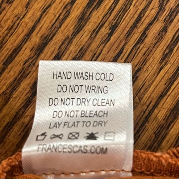 FRANCESCA’S Sofi Angel Rust Mini Skirt Size M Burnt Orange Umber - Picture 7 of 8